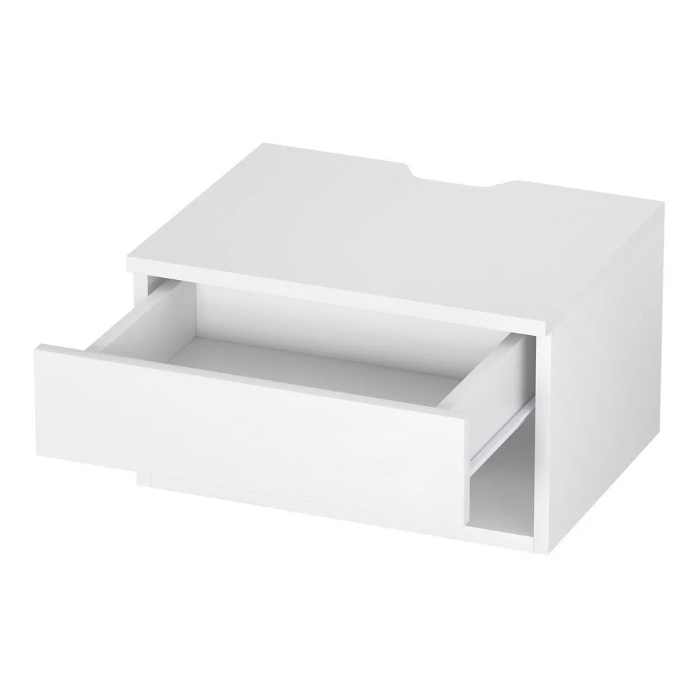 Floating Bedside Table Nightstand with Drawer white furniture 994