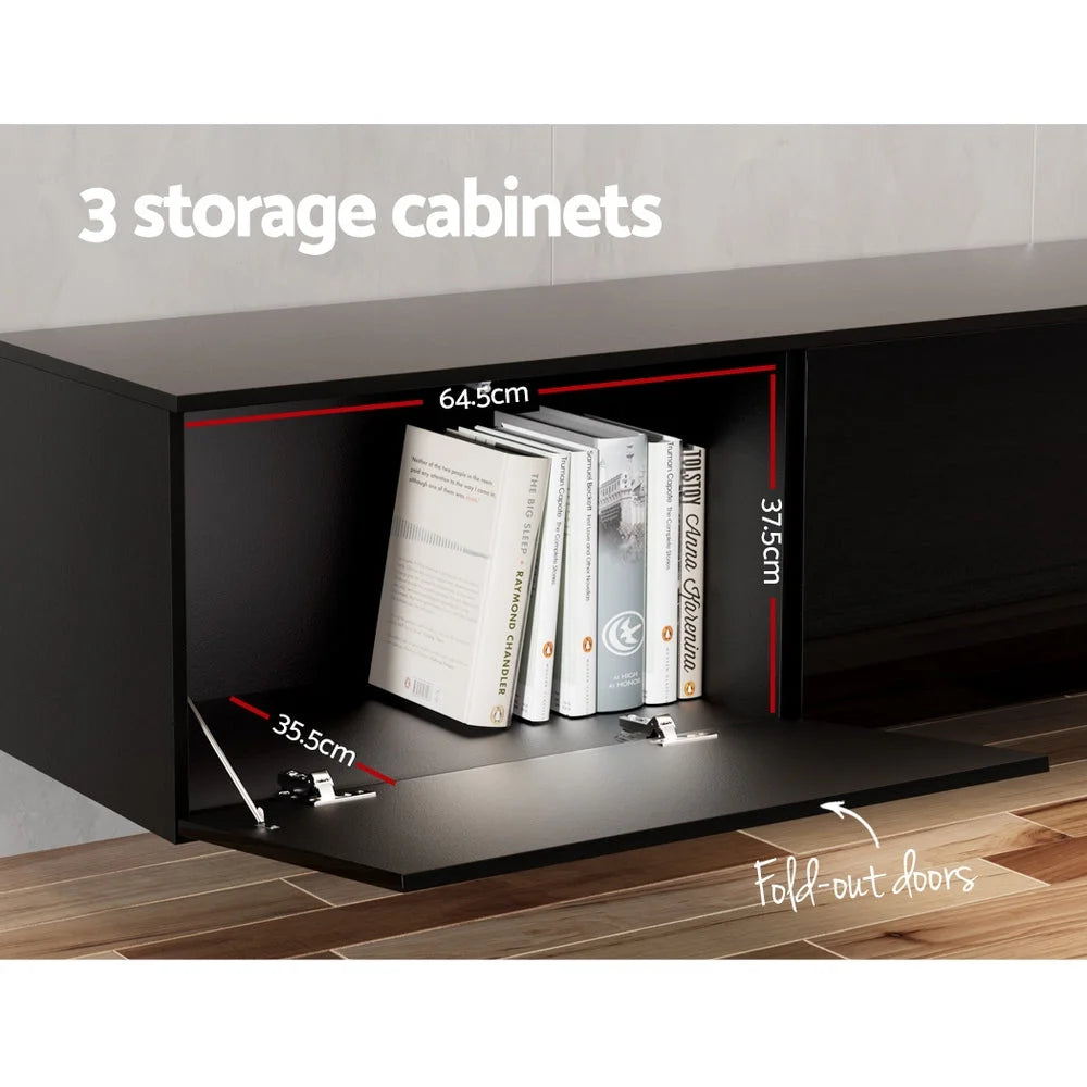 Floating Entertainment Unit TV Cabinet High Glossy 3