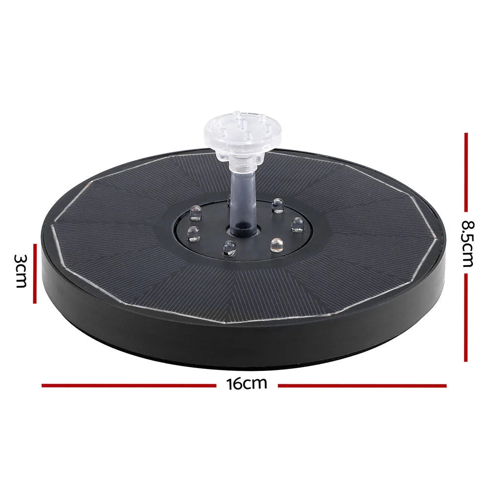 Floating Solar Pond Water Fountain Pump with LED Light
