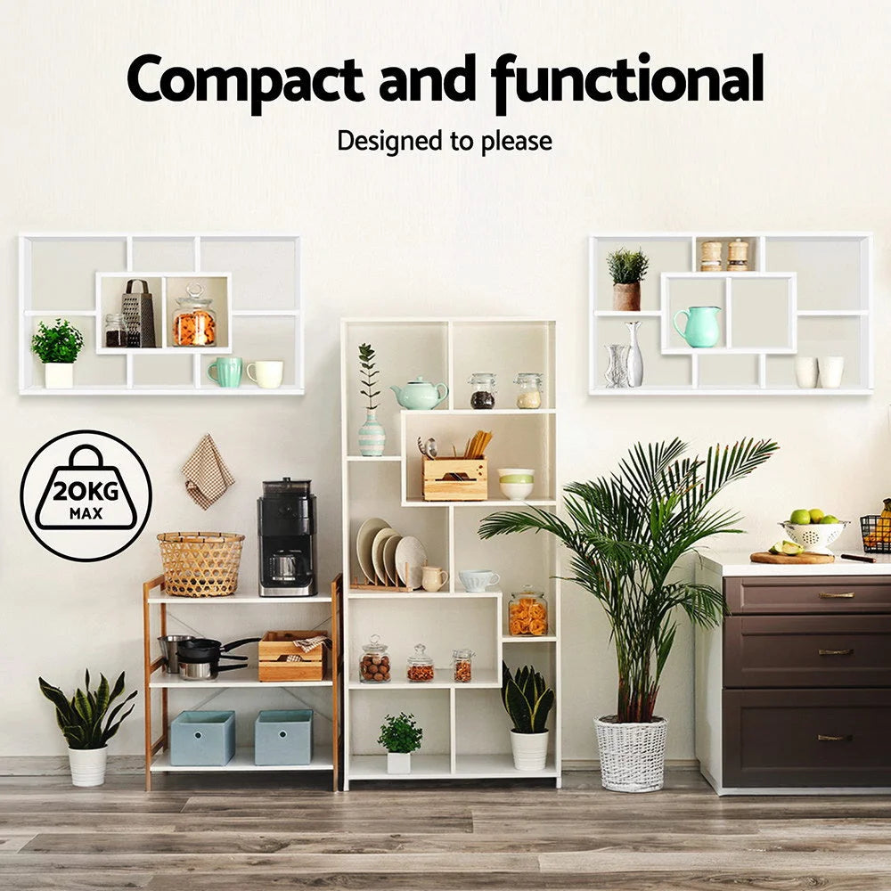 Floating Wall Shelf DIY Mount Storage Bookshelf Display