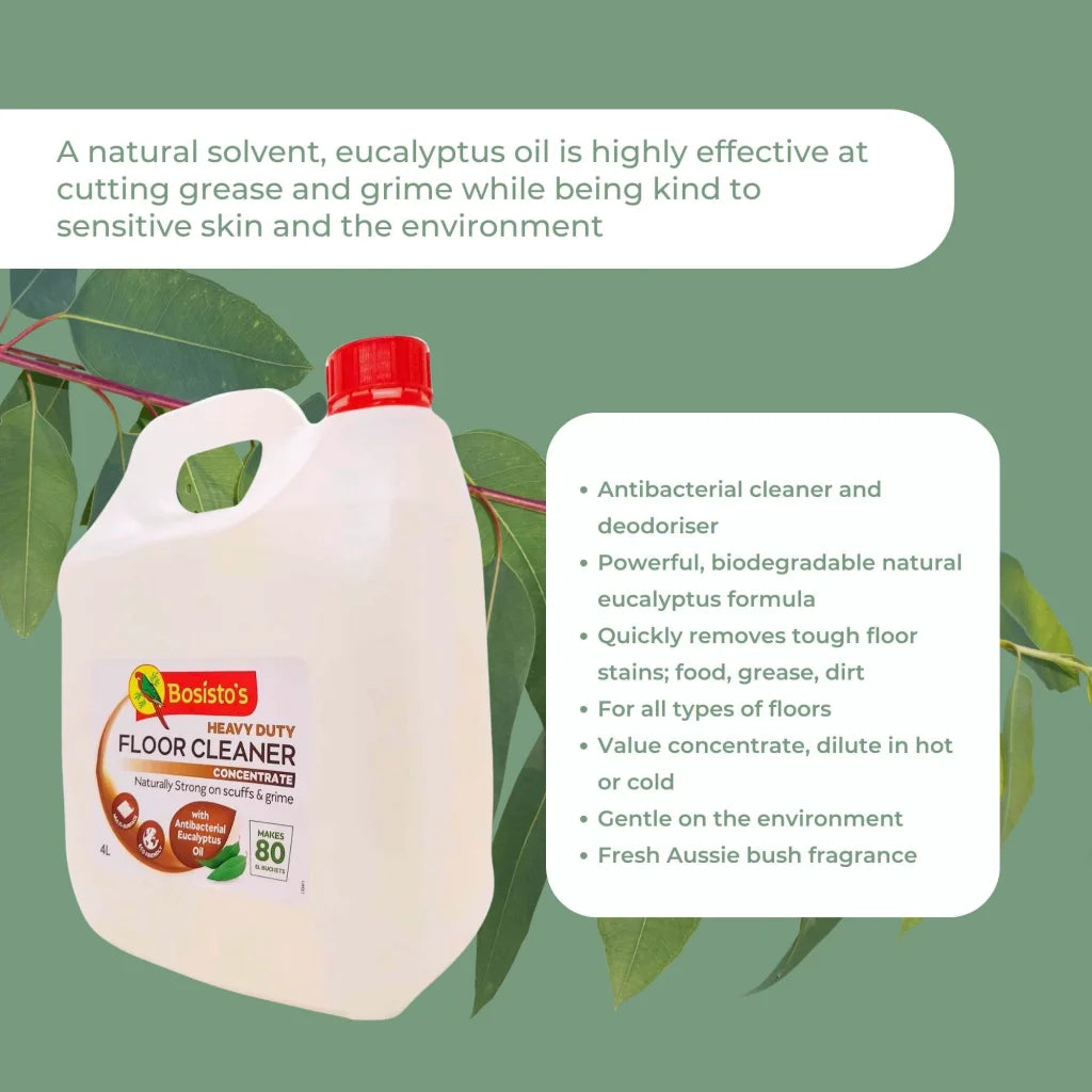 Floor Cleaner Concentrate 4L Bosistos Heavy Duty Surface