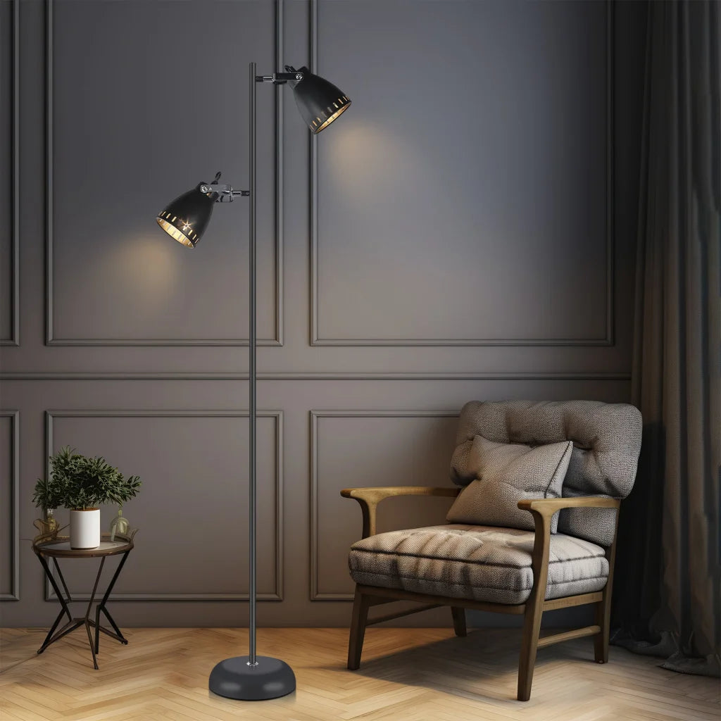 Floor Lamp Audrey Black - Home & Garden