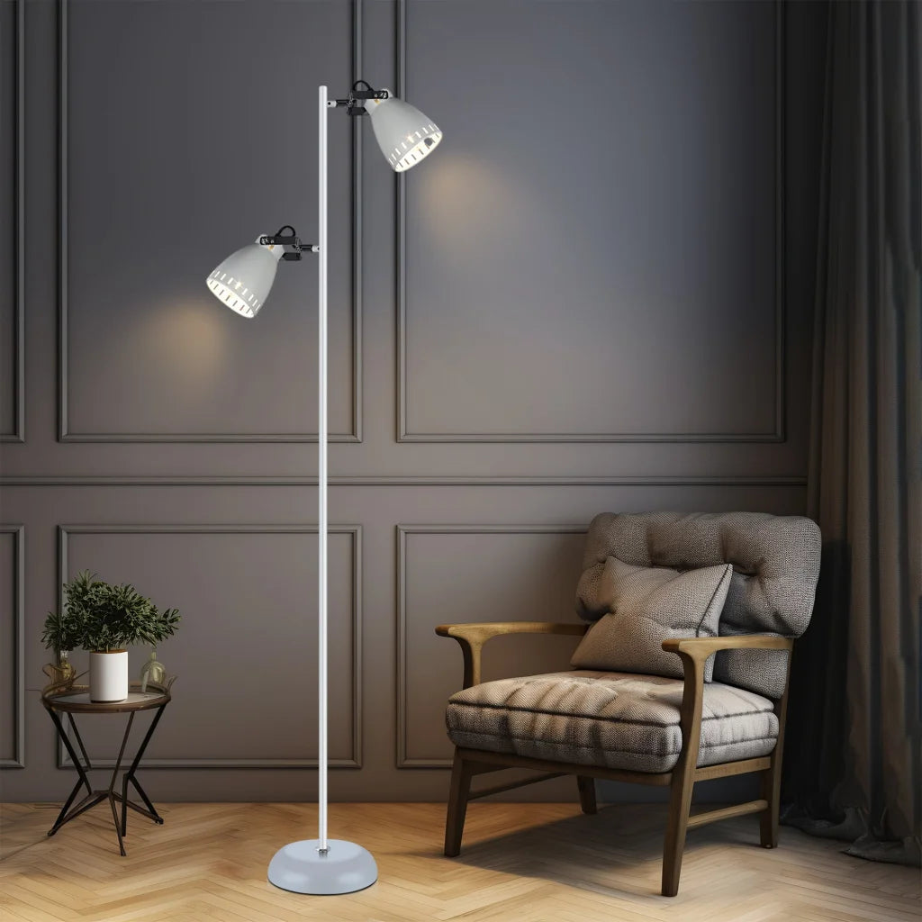 Floor Lamp Audrey White - Home & Garden
