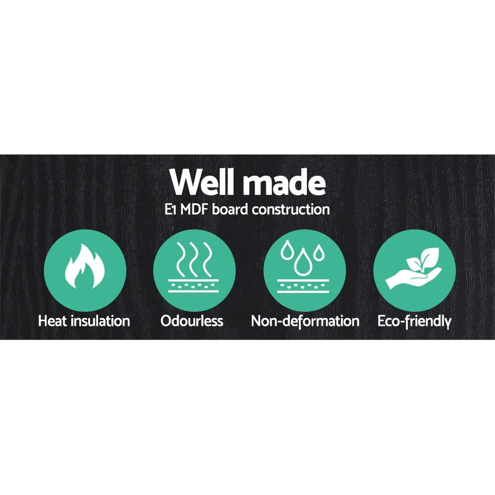 Floor Lamp Led Vintage Wood Shelf Standing Light Reading