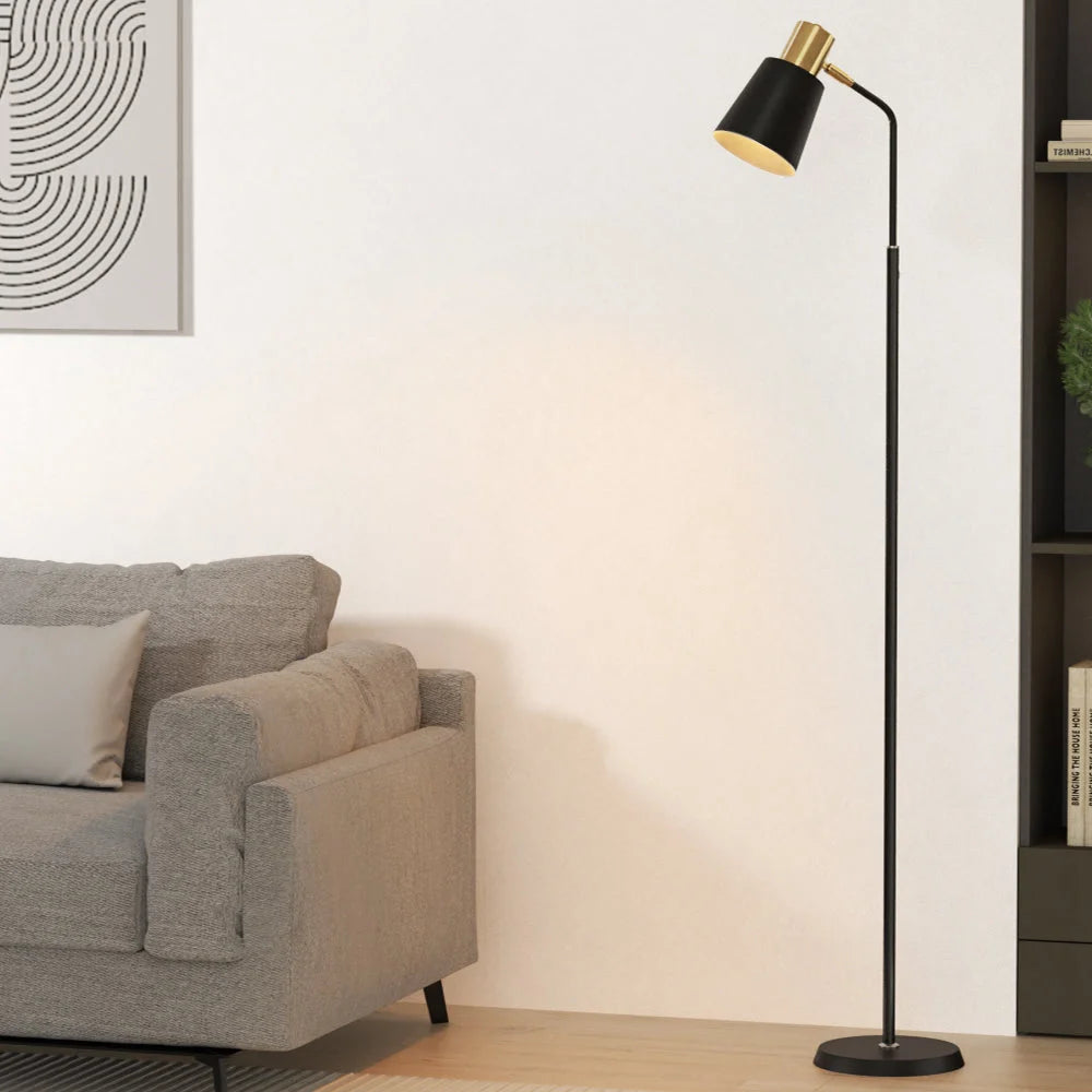 Black floor lamp light with stand led room office