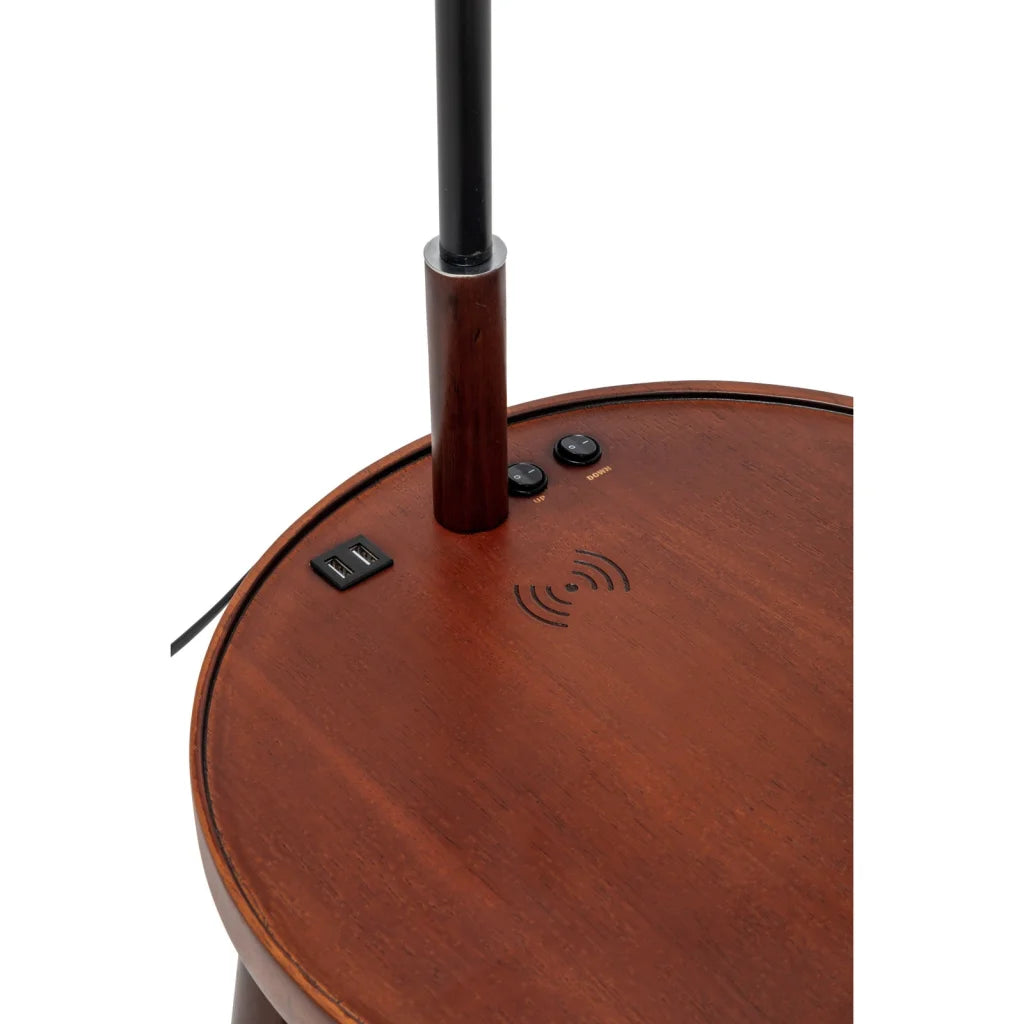 Floor Lamp Naples Tripod with Shelf Storage Drawer Bedside