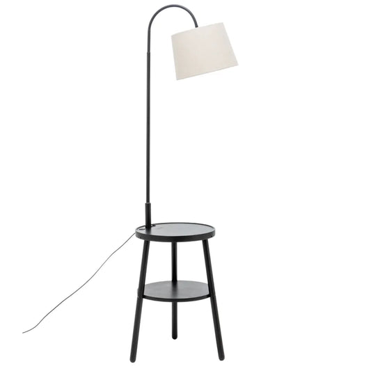 Floor Lamp Naples Tripod with Shelf Storage Drawer Bedside