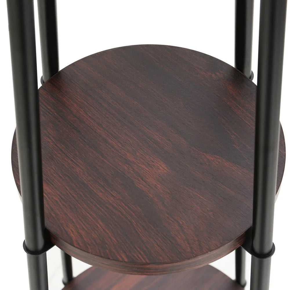 Floor Lamp Shelf Stand Modern LED Storage Shelves