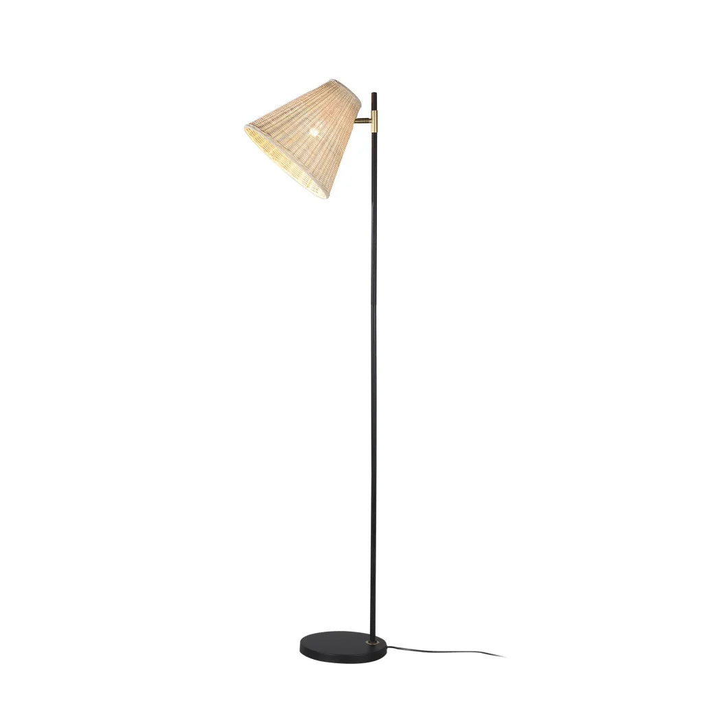 Floor Lamp Yvette Rattan - Home & Garden