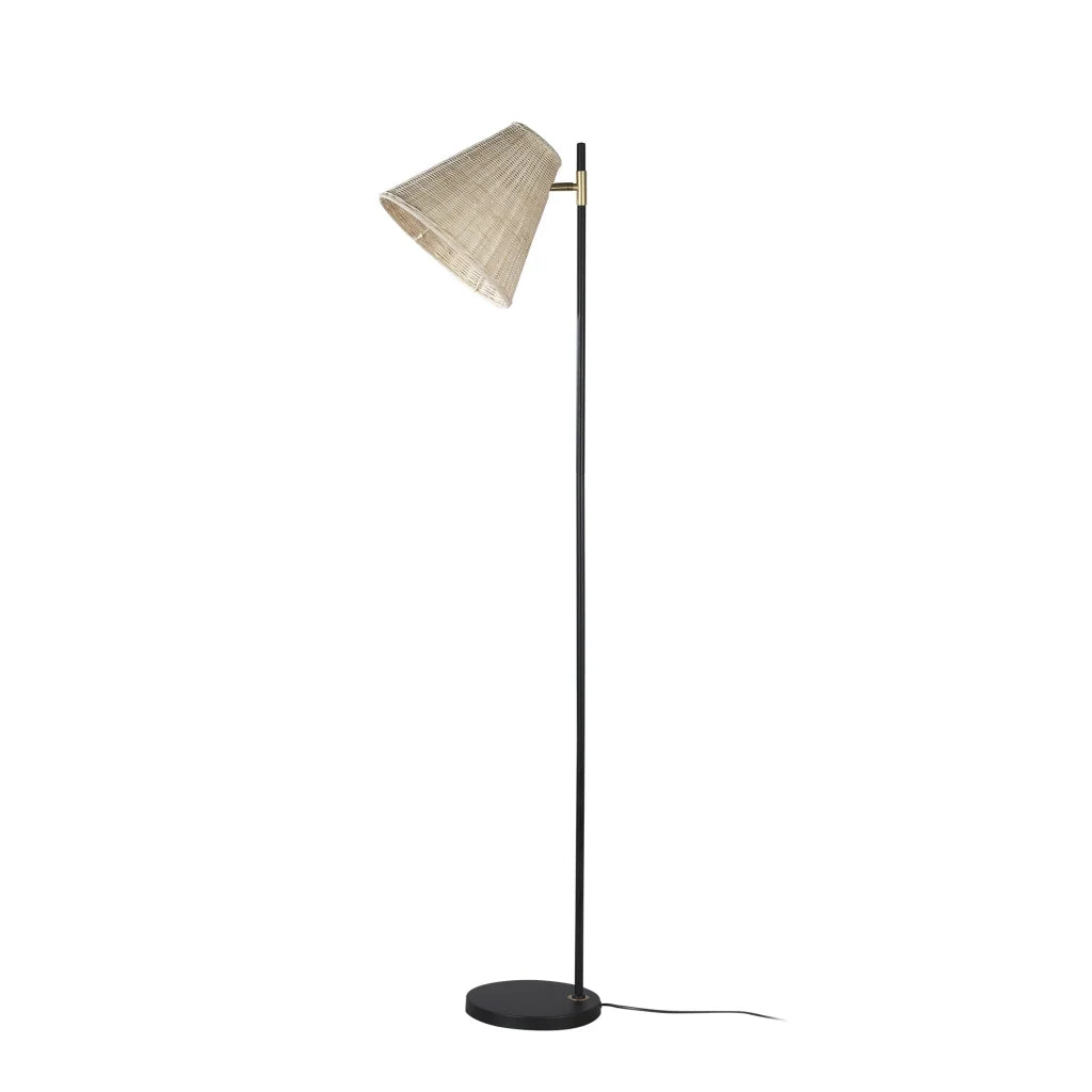 Floor Lamp Yvette Rattan - Home & Garden
