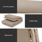 Beige 1 floor lounge sofa with bed seater linen