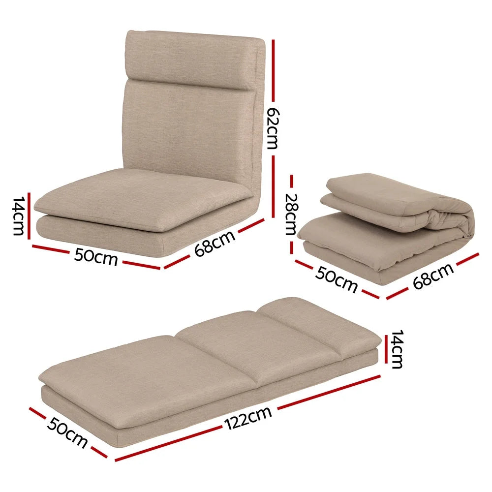 Floor lounge sofa with bed seater linen
