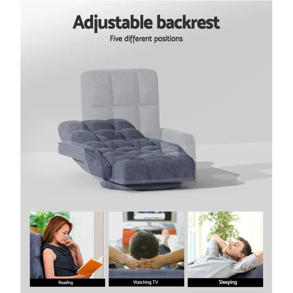 Charcoal floor lounge sofa with colour matched pieces and support fittings