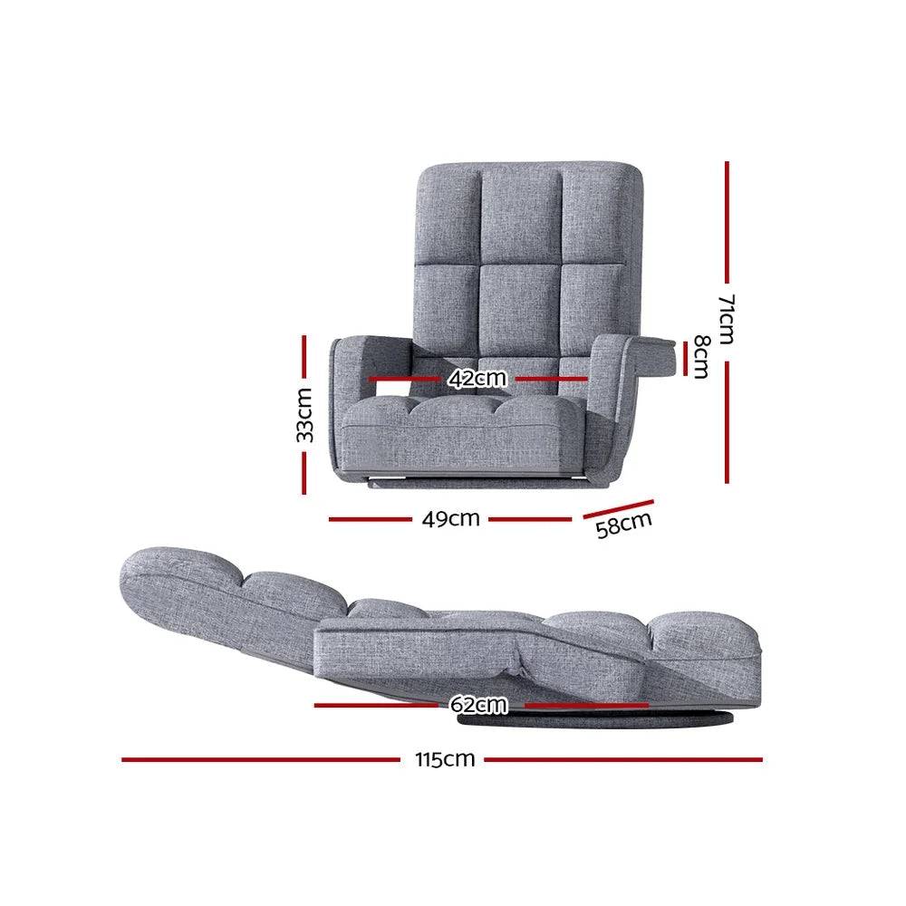 Chair with floor lounge sofa bed