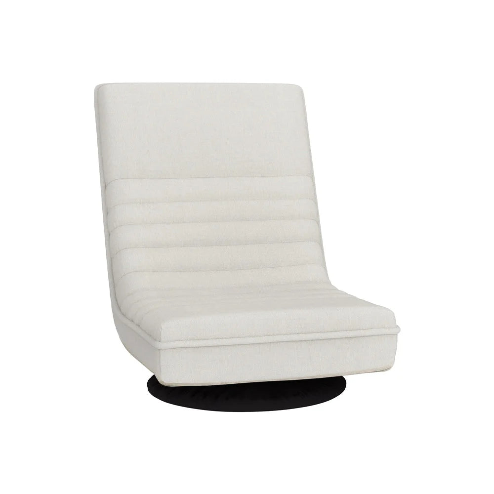 Floor Lounge Sofa Swivel Foldable - White - Furniture