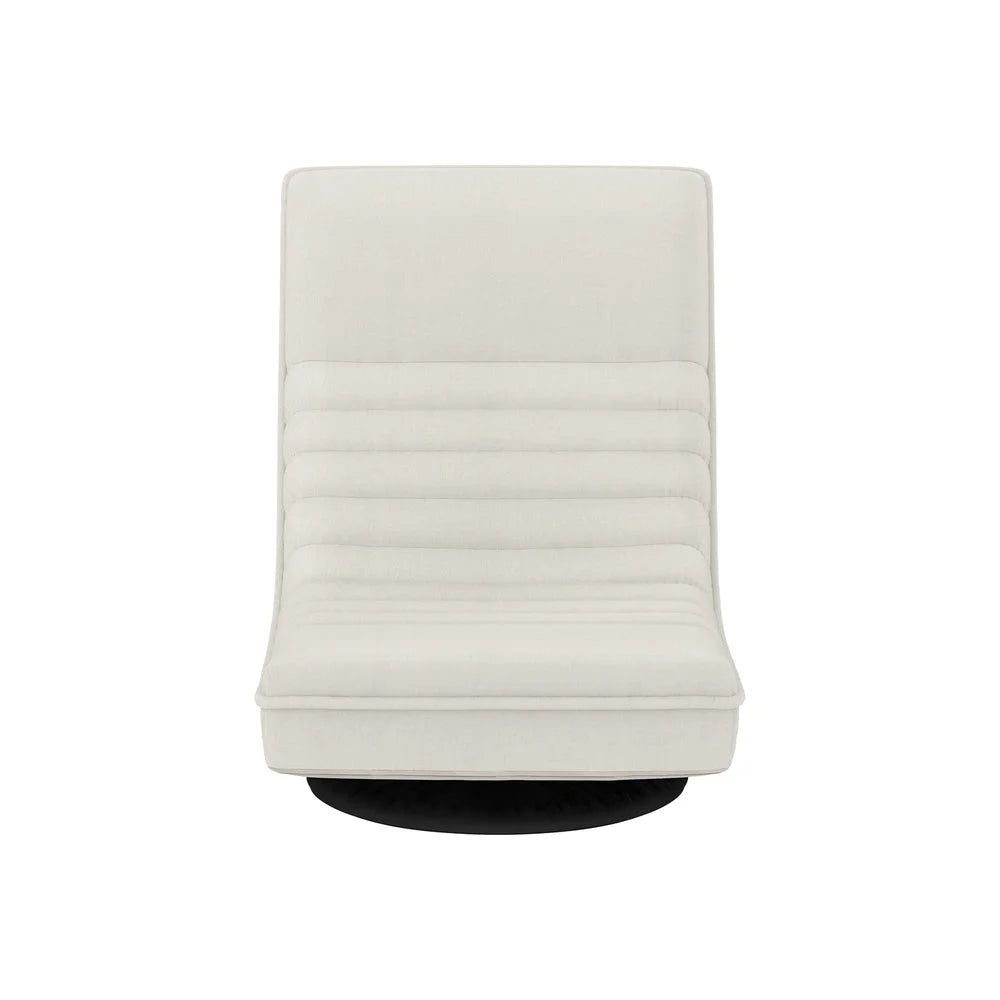Floor Lounge Sofa Swivel Foldable - White - Furniture