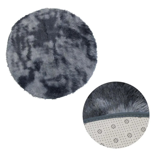 Floor Mat Shaggy Extra Light Weighted 2-Toned Grey