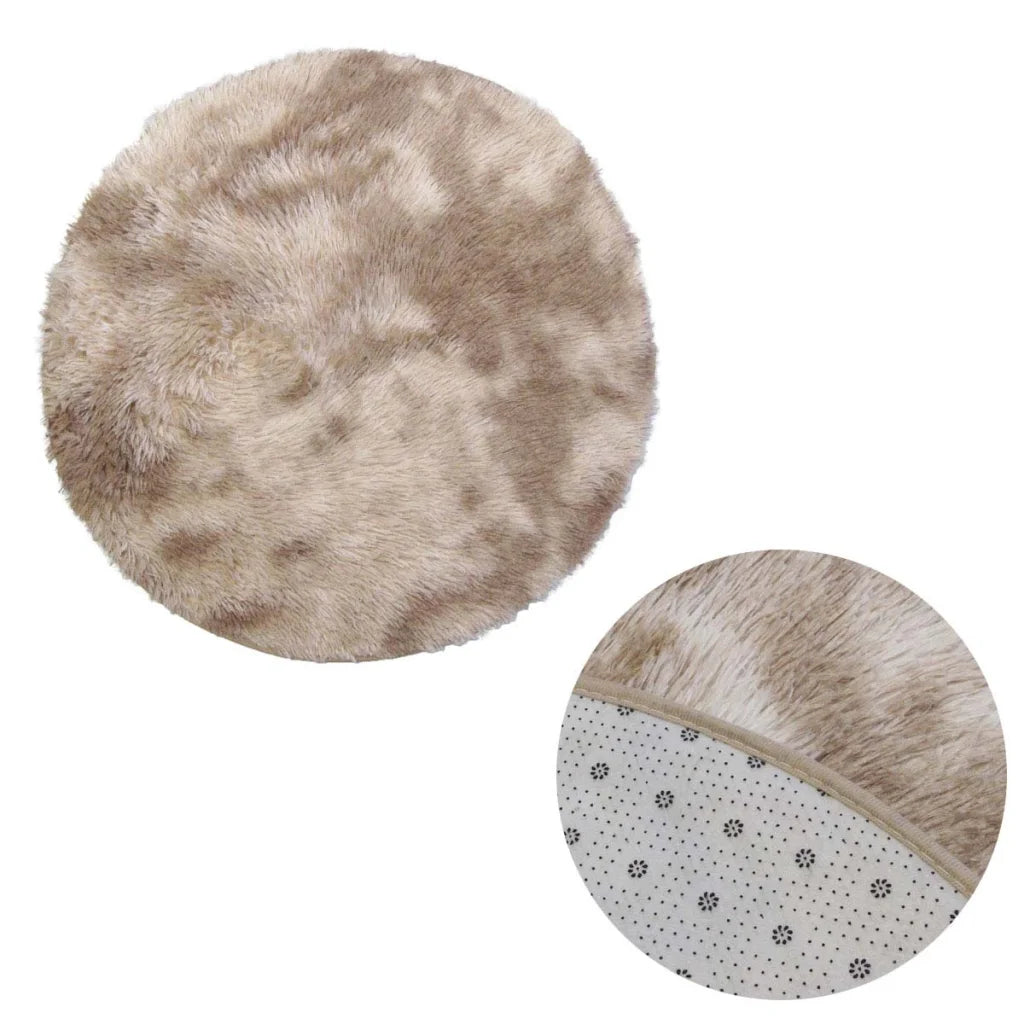 Floor Mat Shaggy Extra Light Weighted 2-Toned Natural