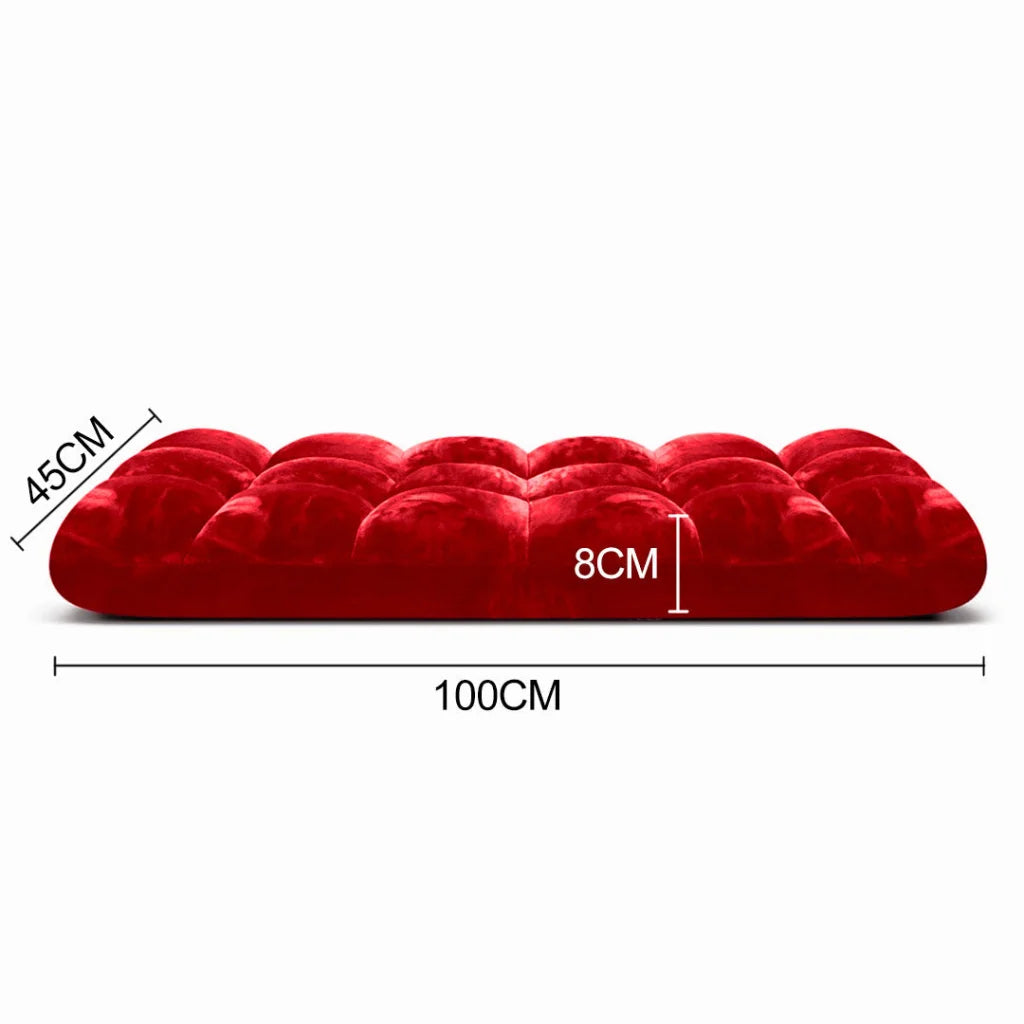 Floor Recliner Folding Lounge Sofa Futon Couch Chair Cushion 4X - Red