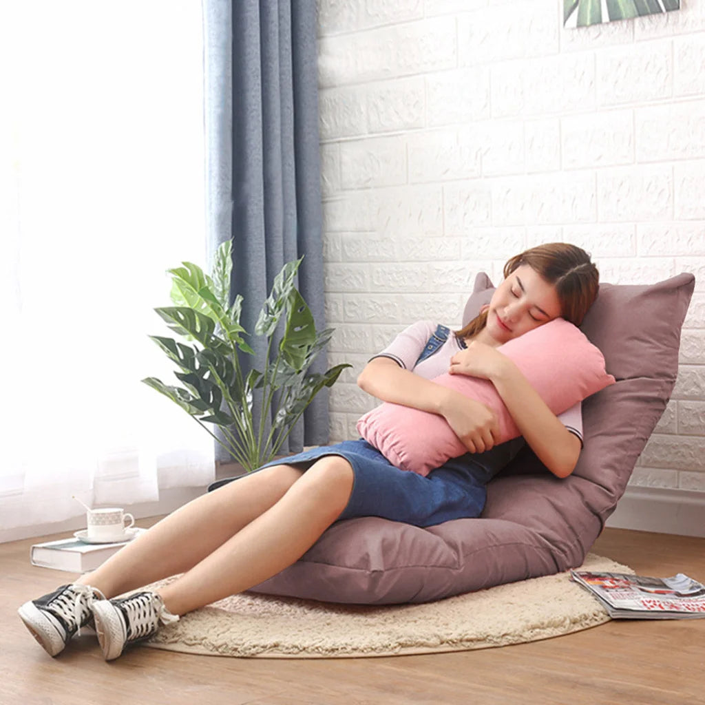 Floor Recliner Sofa Bed 2X Adjustable Lazy Lounge Folding Game Chair Coffee