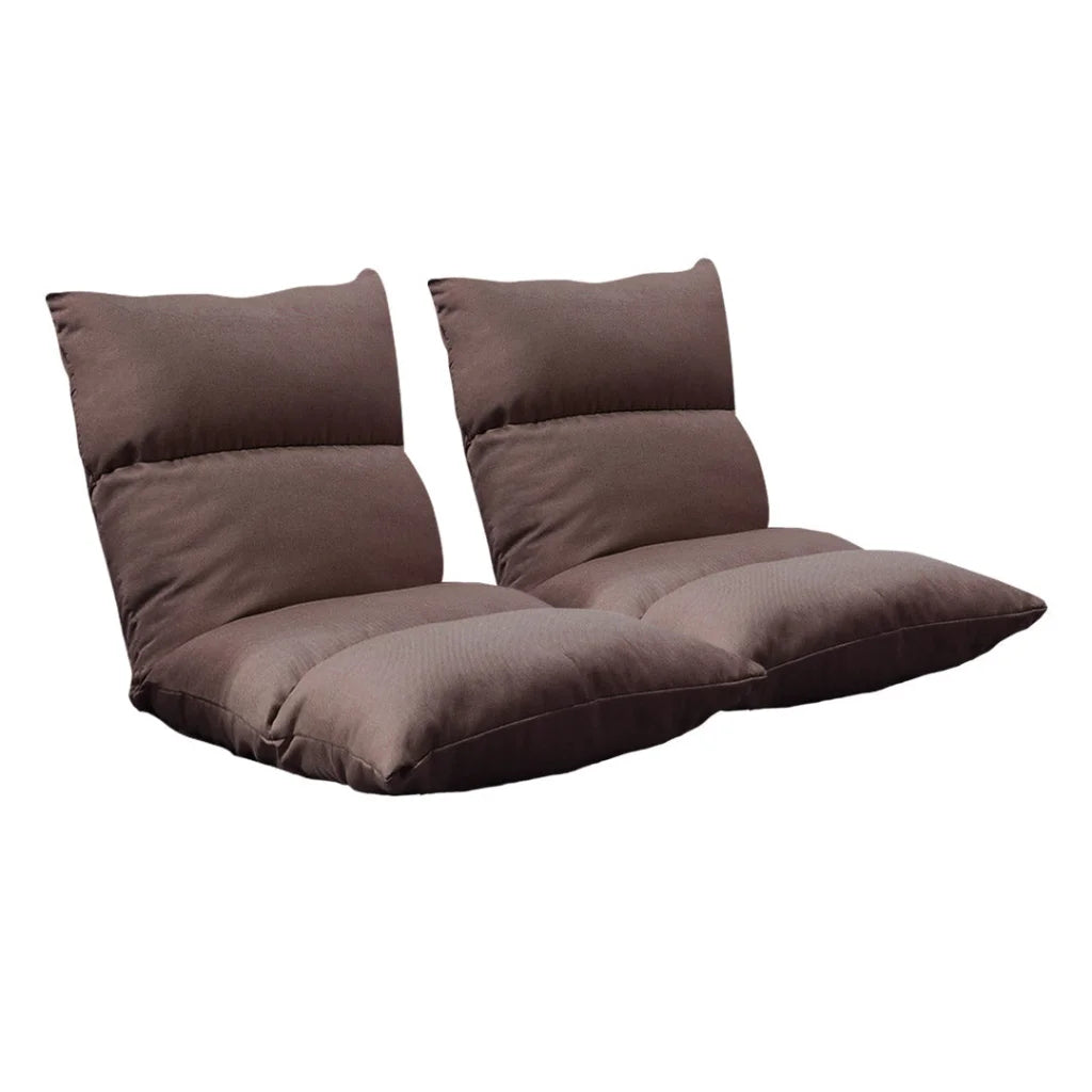 Floor Recliner Sofa Bed 2X Adjustable Lazy Lounge Folding Game Chair Coffee