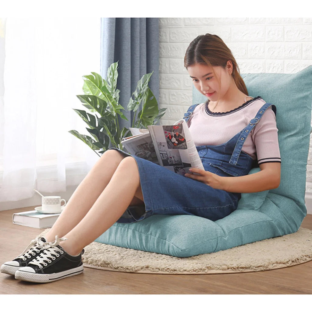 Floor Recliner Sofa Bed 2X Adjustable Lazy Lounge Folding Game Chair Mint Green