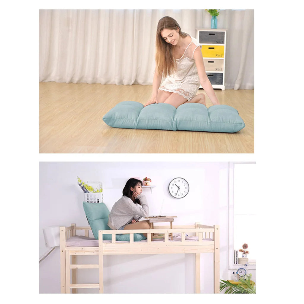 Floor Recliner Sofa Bed 2X Adjustable Lazy Lounge Folding Game Chair Mint Green