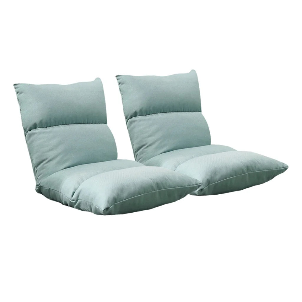Floor Recliner Sofa Bed 2X Adjustable Lazy Lounge Folding Game Chair Mint Green