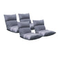 Floor Recliner Sofa Bed 4X Adjustable Lazy Lounge Folding Game Chair Grey