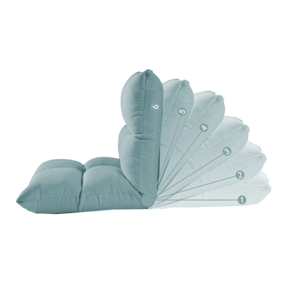 Floor Recliner Sofa Bed 4X Adjustable Lazy Lounge Folding Game Chair Mint Green