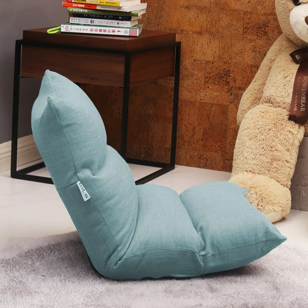 Floor Recliner Sofa Bed Adjustable Lazy Lounge Folding Game Chair Mint Green