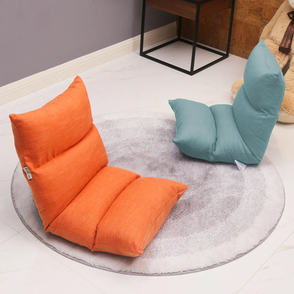 Floor Recliner Sofa Bed Adjustable Lazy Lounge Folding Game Chair Mint Green