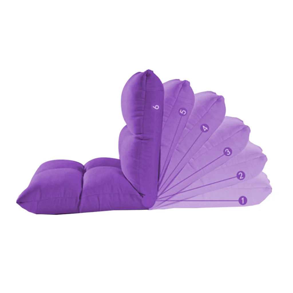 Floor Recliner Sofa Bed Adjustable Lazy Lounge Folding Game Chair Purple
