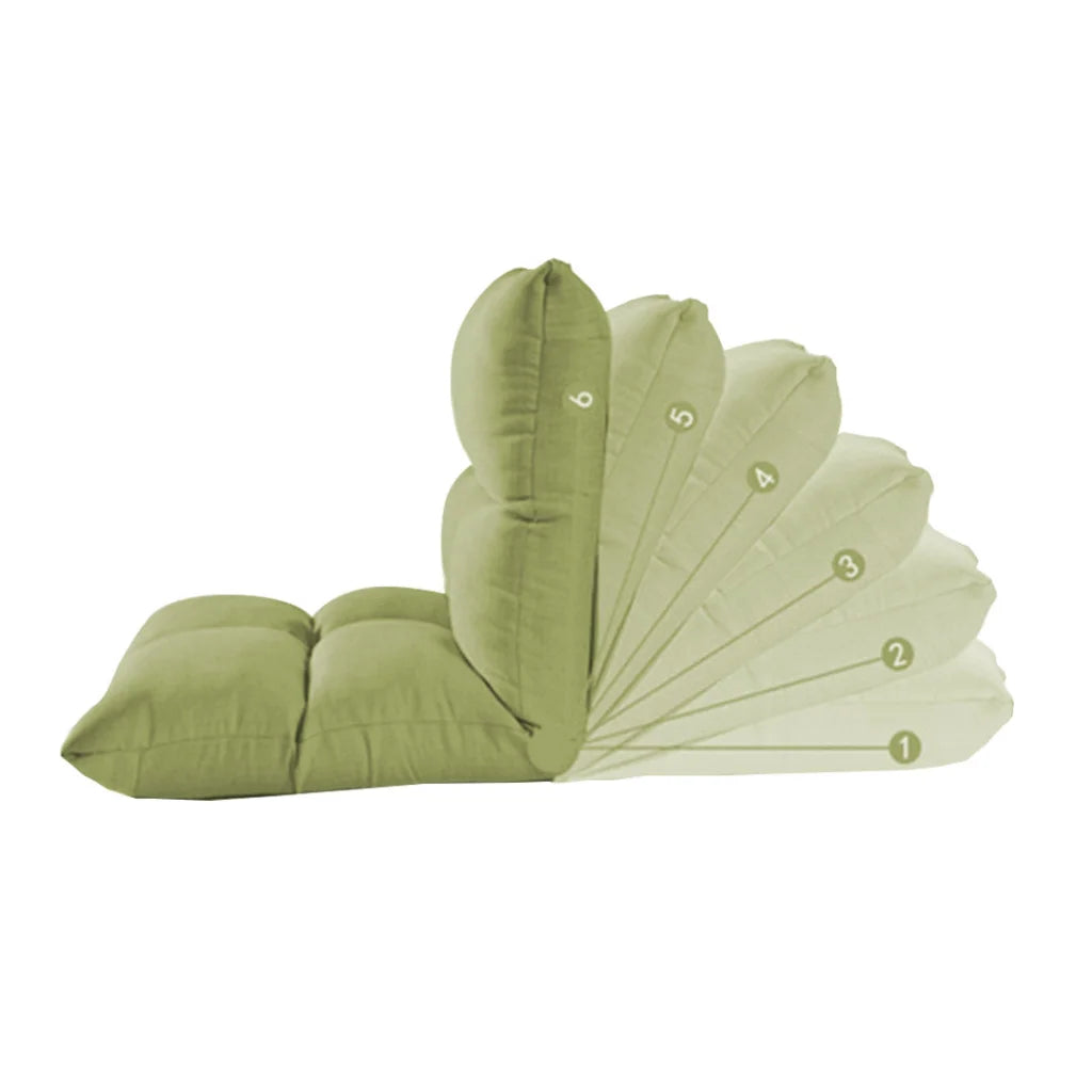 Floor Recliner Sofa Bed Adjustable Lazy Lounge Folding Game Chair Yellow Green