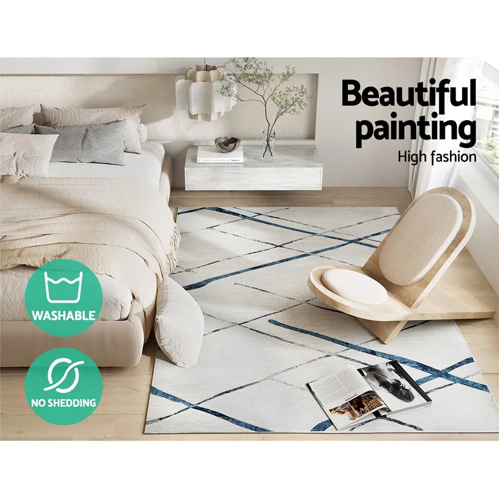 Floor Rug 160x230 Washable Mat Carpet Short Pile - Jaca