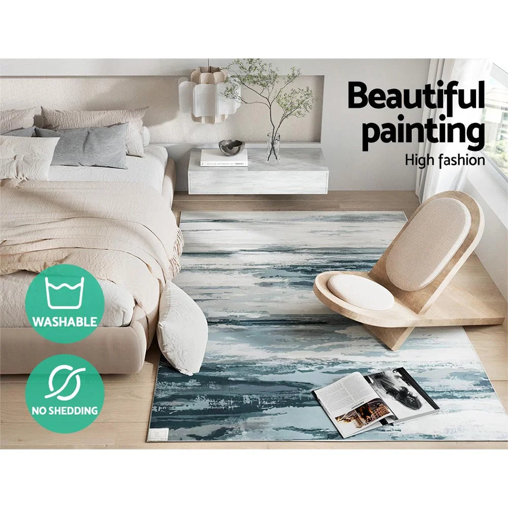 Floor Rug 160x230 Washable Mat Carpet Short Pile - Poca