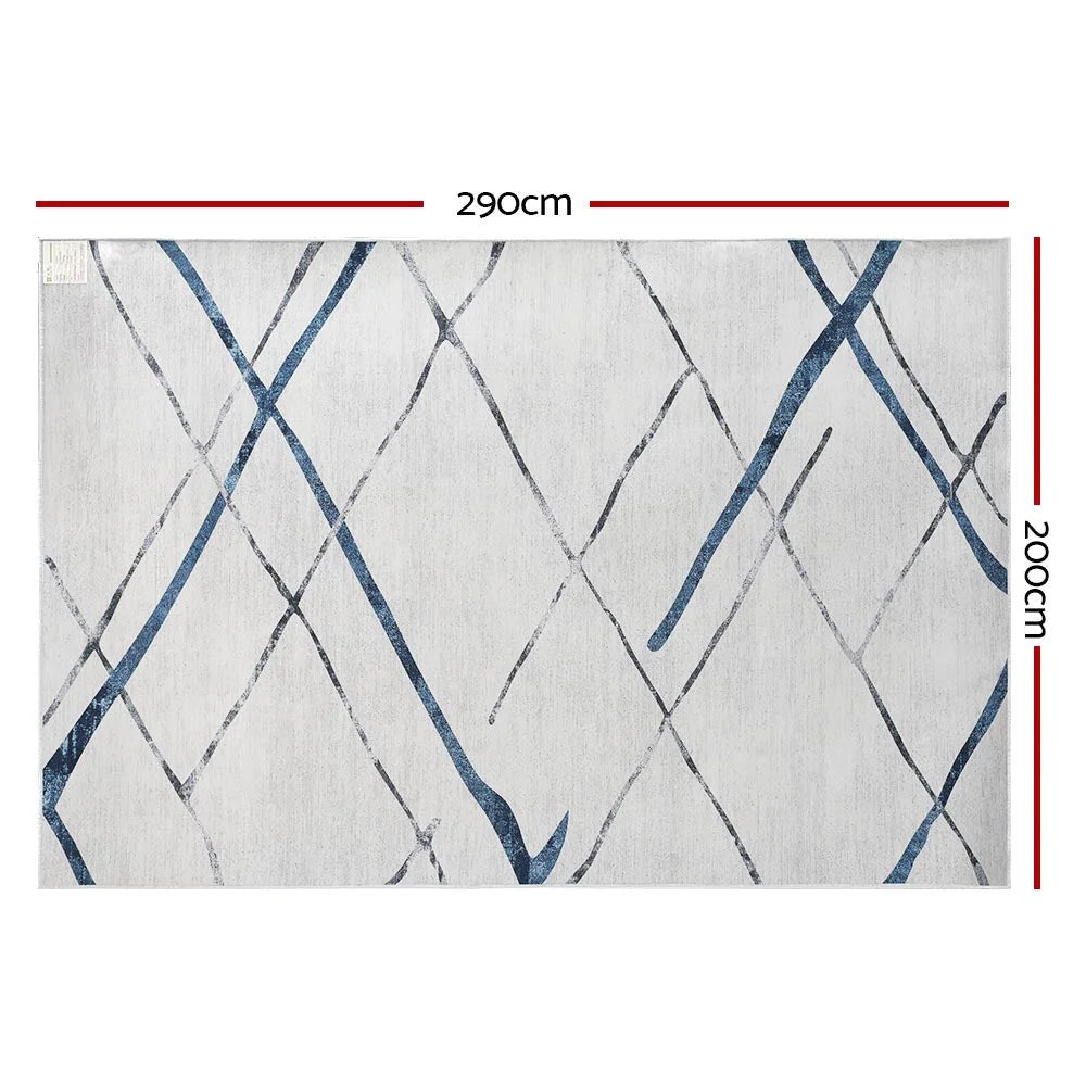 Floor Rug 200x290 Washable Mat Carpet Short Pile - Jaca