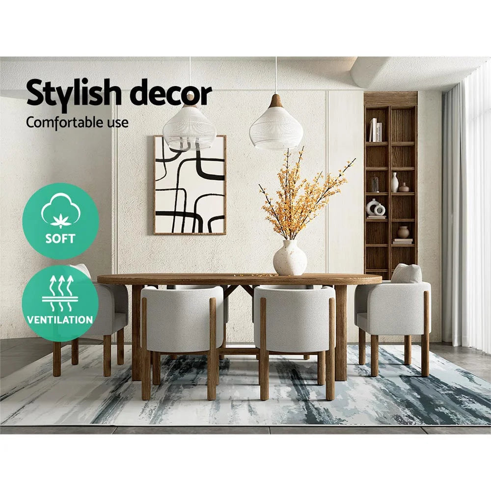 Floor Rug 200x290 Washable Mat Carpet Short Pile - Poca