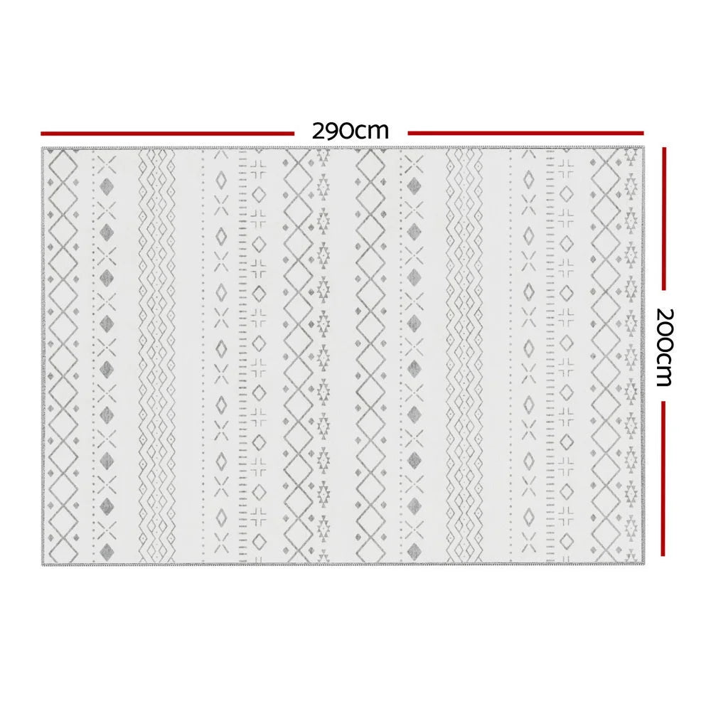 Floor Rugs 200x290cm Washable Large Area Mat Carpet Soft