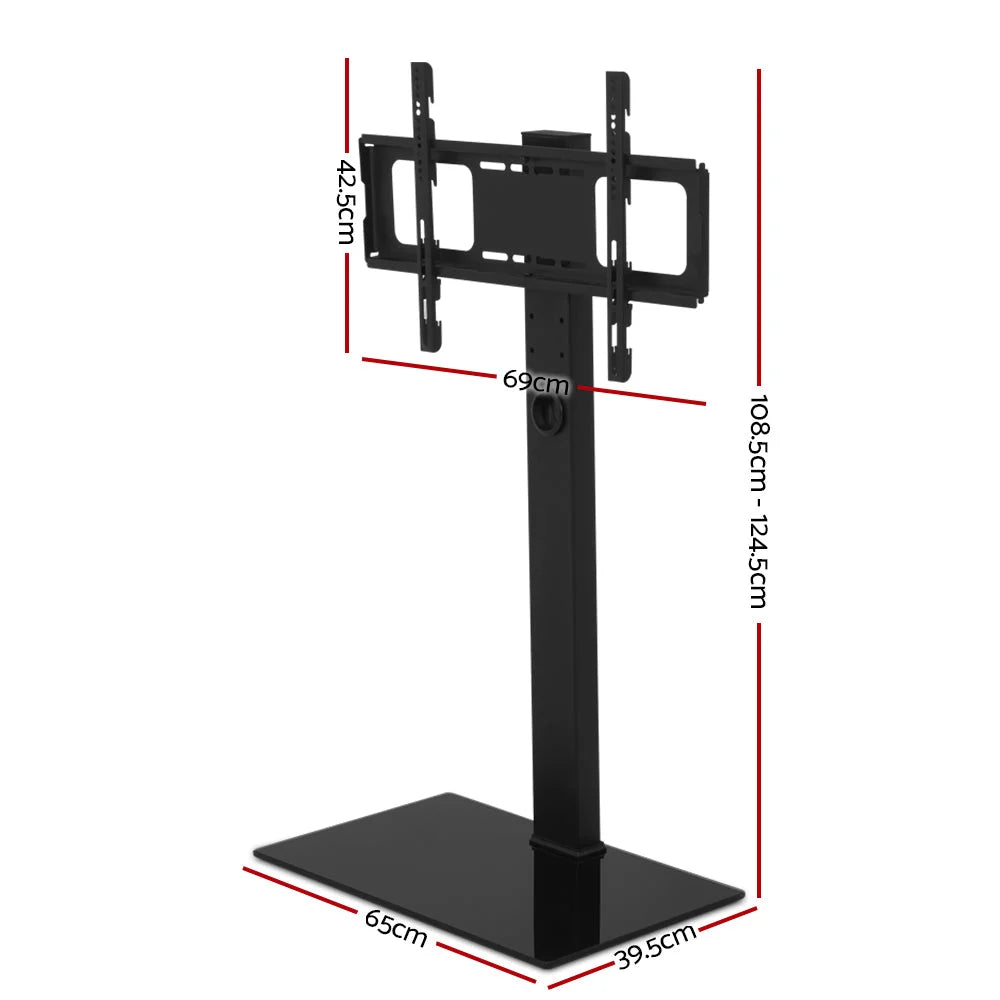 Floor TV Stand Bracket Mount Swivel Height Adjustable