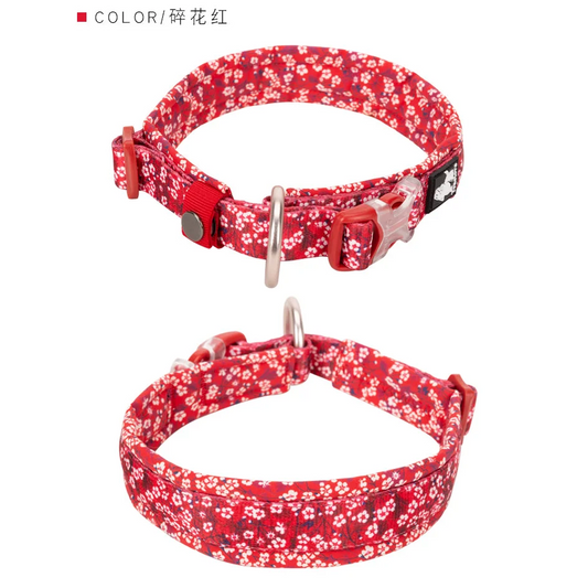 Floral Collar - Poppy Red (2XS)