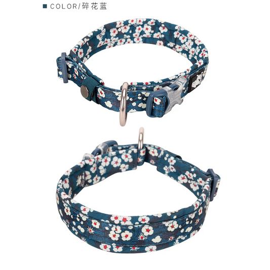 Floral Collar - Saxony Blue (2XL)