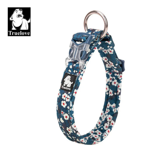 Floral Collar - Saxony Blue (L)