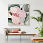 Floral Hand Painting Style Wood Frame Canvas Wall Art 70cm