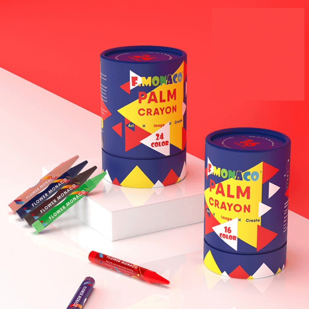 Flower Monaco Palmy Crayons 16 Colours