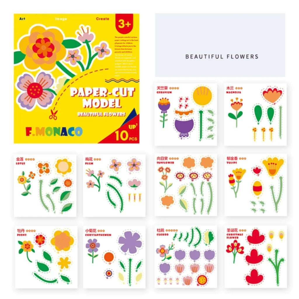 Flower Monaco Paper Cut Pack of 3-1973194208089083906