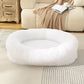 Fluffy Donut-Shaped Pet Bed- Soft Cozy and Anti-Anxiety