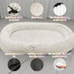 Fluffy Donut-Shaped Pet Bed- Soft Cozy and Anti-Anxiety