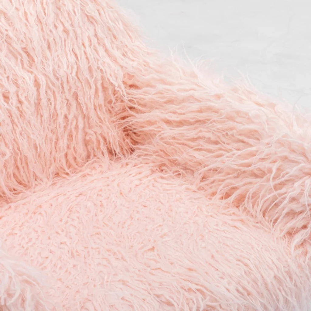 Fluffy Office Chair Faux Fur Modern Swivel Desk Chair