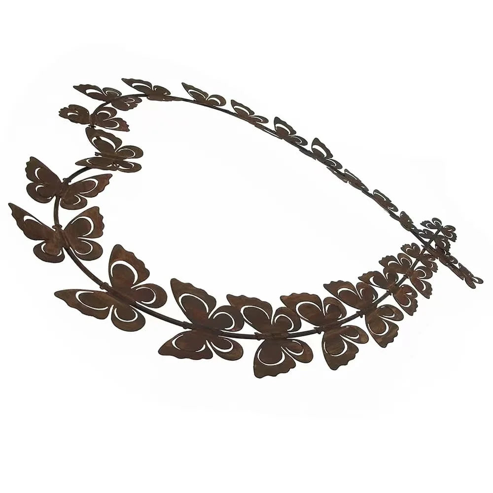 Flutter Of Butterflies As Heart Wall Art 48cm - Home &